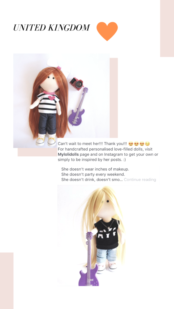 rockstar handmade doll as gift to bestfriend